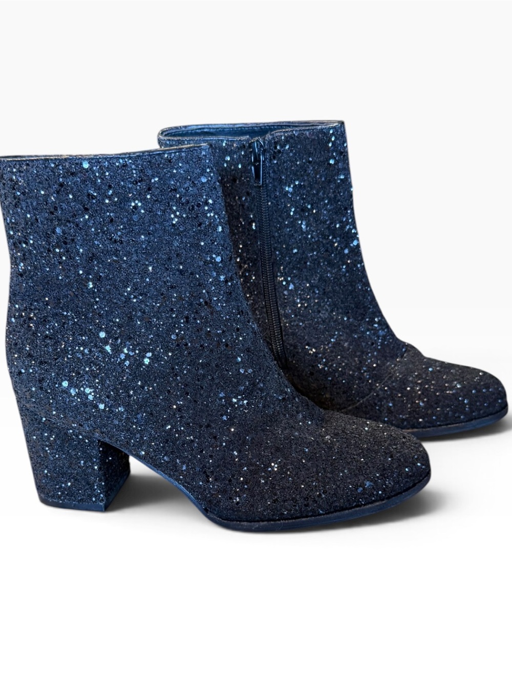Hey Girl Womens Size 7 Women's Black Glitter Ankle Boots